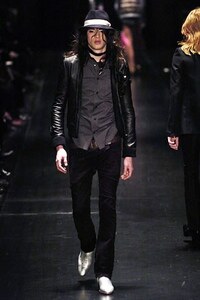 [ редкость ]2005 год AW Эдди период Dior Homme точка рисунок рубашка черный 39 / Dior Homme чёрный мужской белый 