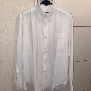 MEN'S TENORAS メンズティノラス 白 ボタンダウン 長袖シャツ カッターシャツ【カフス仕様】ワイシャツ