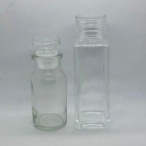 レトロ スパイスボトル ガラス瓶 アンティーク ガラス 保存瓶 透明 硝子