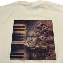 90s USA製 IBM Client Server Tシャツ L イエロー ベートーヴェン Beethoven ベートーベン ピアノ 企業 偉人 Hanes ヴィンテージ_画像7