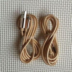iPhone 充電ケーブル ゴールド 1m 2本
