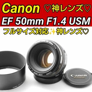 Canon EF 50mm F1.4 USM キヤノン 単焦点レンズ 撒き餌レンズ 神レンズ レンズフード