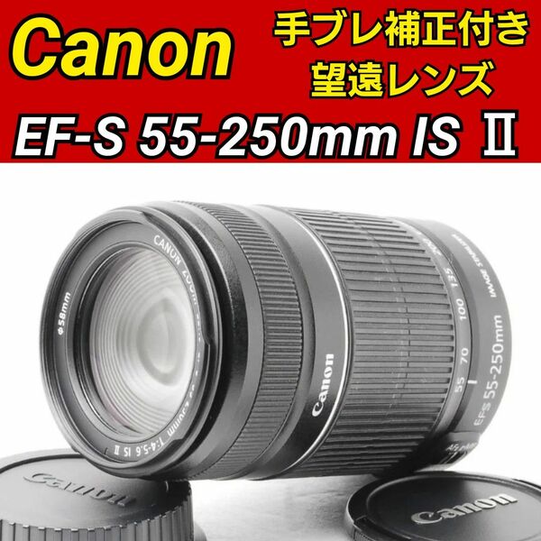 Canon EF-S 55-250mm F4-5.6 IS Ⅱ キヤノン 望遠レンズ 手ぶれ補正
