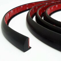 オーバー フェンダー アーチモール 黒 (A) 出幅8mm 1m～計り売り/21ч_画像1