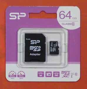 SD изменение адаптер есть SP-MCSDXC64GB10 SP силикон энергия microSDXC карта 64GB CLASS10 UHS-1 соответствует 