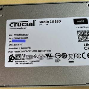 Crucial MX500（SSD 500GB）スペーサー付きの画像2