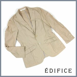 ▲★EDIFICE（エディフィス）★ジャケット★ベージュ★サイズ46★春夏仕様★コットン100％★メンズジャケット