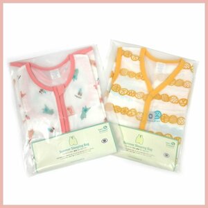 ^vHAN'S PUMPKIN( handle s pumpkin )* for summer baby sleeper *2 point set * pink series * yellow group * size M( newborn baby ~24. month )