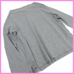 ▲◎URBAN RESEARCH DOORS(アーバンリサーチ ドアーズ)☆長袖カットソー☆グレー☆size one☆コットン