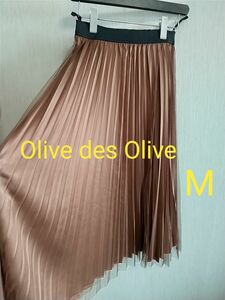 used オリーブ デ オリーブ Olive des Olive チュールレース プリーツスカート W64-70 サイズM 