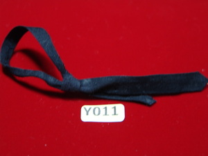 [ small yellow 011 ]1/6 doll parts : Manufacturers un- details black color necktie [ long-term storage * junk treatment goods ]
