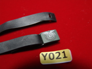 [ small yellow 021 ]1/6 doll parts : Manufacturers un- details WWII Germany army SS belt [ long-term storage * junk treatment goods ]