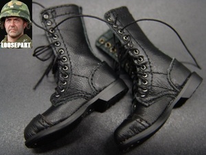 [ Moore ]1/6 doll parts : DID made :US. combat boots ( original leather )[ Vietnam war ]