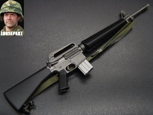 【 Moore 】1/6ドールパーツ： DID製：US. XM16E1アサルトライフル【ベトナム戦】