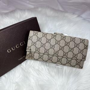 極美品　GUCCI グッチ インターロッキング Gチャーム 長財布