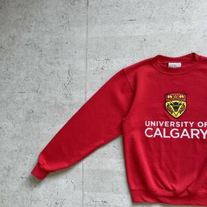 champion チャンピオン カレッジロゴ CALGARY クルーネック スウェット トレーナー レッド XS