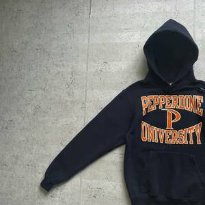 champion チャンピオン カレッジロゴ PEPPERDINE プルオーバー パーカー ネイビー XS