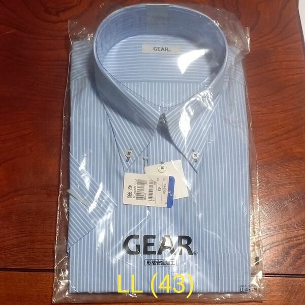  半袖 ワイシャツ 形態安定加工　GEAR LL (43) 