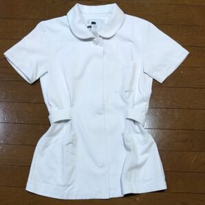 ② 白衣上衣　ナース服　半袖　ナガイレーベン（HO 1912）　Sサイズ