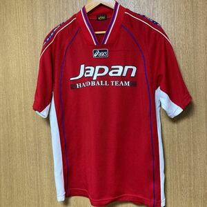 ハンドボール 日本代表 asicsサイズO XL アシックス 半袖　ユニフォーム　ゲームシャツ 
