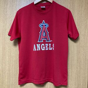 Angels(エンジェルス) 球団　　吸汗速乾　半袖 Tシャツ サイズL 赤　メンズ　カイタックファミー　メジャー　レッド 
