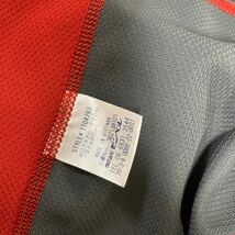 モンベル サイズL メンズ　クール ハーフスリーブジップシャツ ウィックロン 半袖　赤　グレー　　吸水速乾 UVカット_画像4