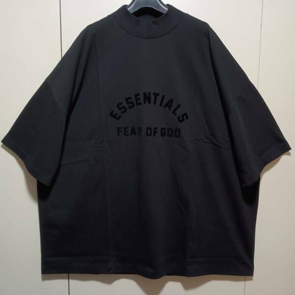 fear of god ESSENTIALS新品未使用Tシャツ半袖ラバープリント黒XL
