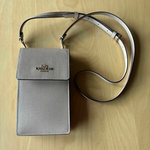 コーチ　【美品】Coach スマホポーチ　お財布代わりCM234 IMAA8