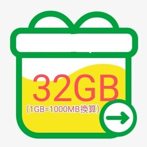 ①mineoパケットギフト 約32GB