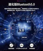 RACE Bluetooth ヘッドセット5.0 ワイヤレス イヤホン 片耳 CSRチップ ダブルマイク内蔵 ハンズフリー通話_画像2