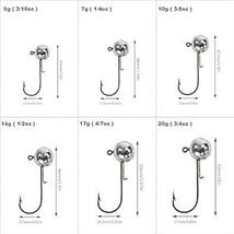 Croch ジグヘッド 30個 セット ケース 付き 釣り針、ワーム、ルアー 5g 7g 10g 14g 17g 20_画像6