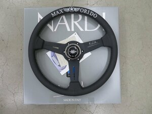 未使用　正規品　ORIDO　STYLE　NARDI　品番　ND340　パンチングブラックレザーXブラックスポーク　グレーステッチ　限定品　現品のみ