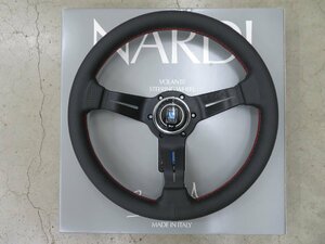 未使用　正規品　NARDI　SPORT　TYPE　RALLY　品番　N753　パンチングレザー＆ブラックスポーク　レッドステッチ　330Φ　現品あり