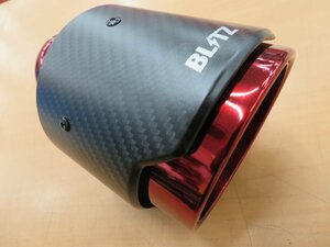 中古品　BLITZ　NUR-SPEC　カスタムエディション用　テールエンド　カーボンレッド　114.3Φ　