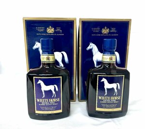 ★送料別★※漏れあり※2本セット WHITE HORSE EXTRA ホワイトホース エクストラファイン スコッチ ウイスキー 750ml 24% EA2367