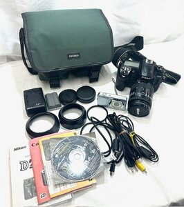 【中古品】(※動作未確認)(2点セット)ニコン/カシオ　デジタルカメラ　D200/28-85mm 1:3.5-4.5/EX-Z80【送料別】FD1060