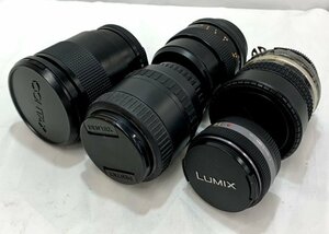 【中古品/動作未確認】(5点set)※1点故障あり カメラレンズ Nikon/PENTAX/LUMIX/CONTAX【送料別】TD0600