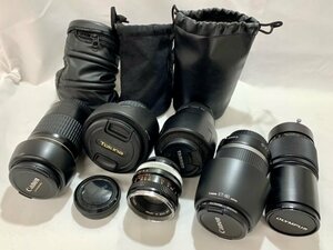 【中古品/動作未確認】(6点set)カメラレンズ Canon/OLYMPUS/TAMRON/Tokina【送料別】TD0571