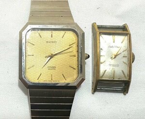 【中古品】(2点セット)シチズン/セイコービーナス　CITIZEN/SEIKO Venus　腕時計/ケースのみ　クオーツ/手巻き【送料別】FW0502