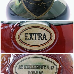 【未開栓】※漏れあり ジャズ ヘネシー エクストラ グリーンボトル 金キャップ JA's Hennessy EXTRA COGNAC 700ml【送料別】IA0282の画像6