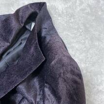 ジュンアシダ　極上シルク　フォーマル　テーラードジャケット　紫　希少　豪華　色落ちあり_画像10