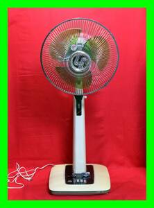 5.19.27 Sanyo electric fan EF-C30XL dark green 30cm living type Magic n-n yawing practical goods junk treatment selling out . bargain 