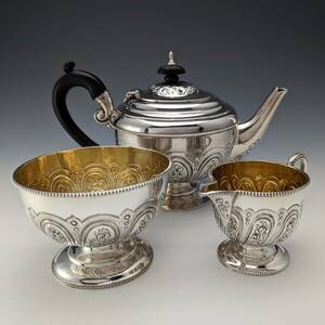 1889 year about Britain antique original silver made chopsticks .la- tea set total 471g Mappin and Webb