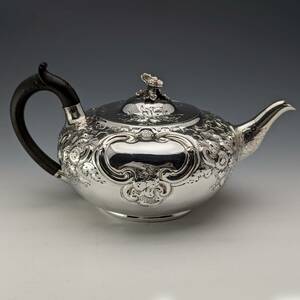 1806 year Britain antique George Anne original silver made teapot 538g Burwash and Richard Sibley