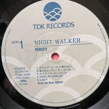 LPレコード　NIGHT WALKER / NOBODY　ナイト・ウォーカー/ノーバディ　美品_画像4