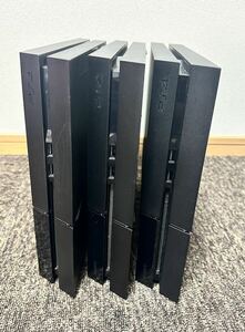 1円スタート動作確認済み SONY PlayStation 4 ブラックCUH-1000A 500GB 2台CUH-1100A 500GB 1台 3セット 本体　FW9.00以下