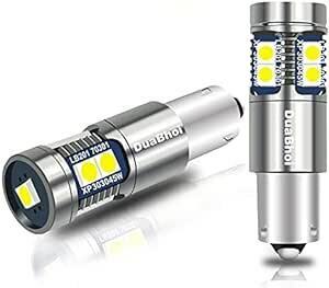 DuaBhoi BAY9S H21W LED 爆光 ホワイト 120°バルブ CANBUSキャンセラー内蔵 リア フォグ ライ