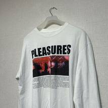 ★超希少デザイン★ Pleasures ロンt アメリカ　白_画像1