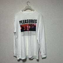 ★超希少デザイン★ Pleasures ロンt アメリカ　白_画像2