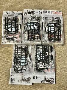 ①F-toys 1/24 Vintage bike kit Vol.5 YAMAHA RZ250/350 box breaking the seal ending * contents unopened 
